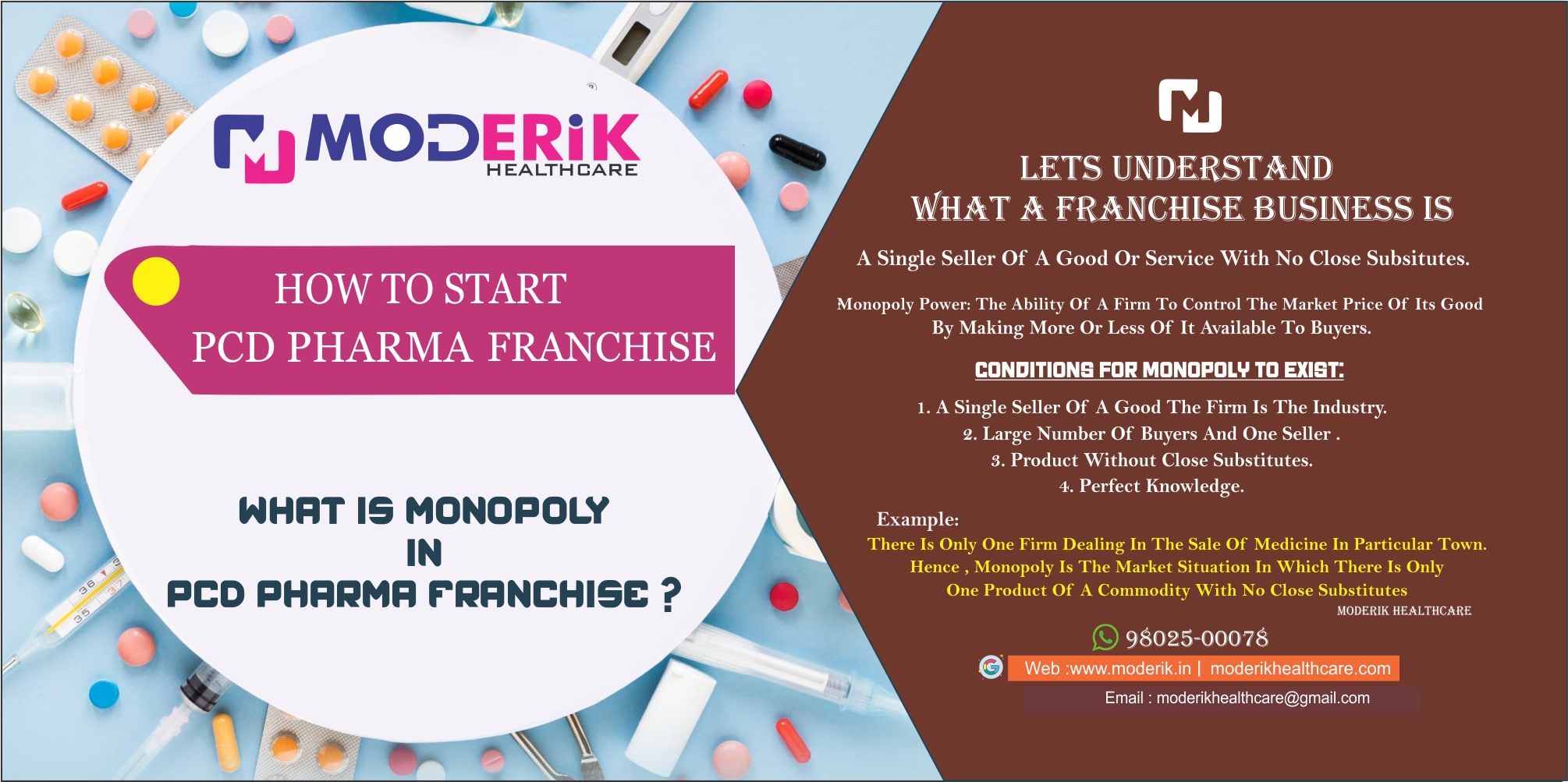 WHAT IS MONOPOLY IN PCD PHARMA FRANCHISE ?